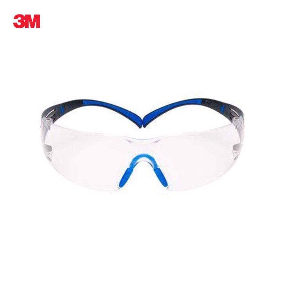 Óculos de segurança 3M SecureFit 400 - armação azul- Scotchgard Anti-fog, lente clara