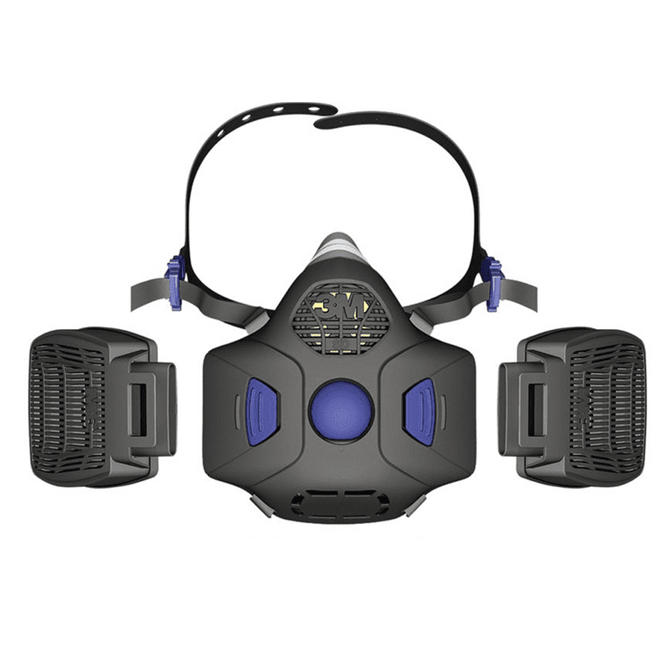 Máscara de proteção respiratória HF-802 com filtros substituiveis