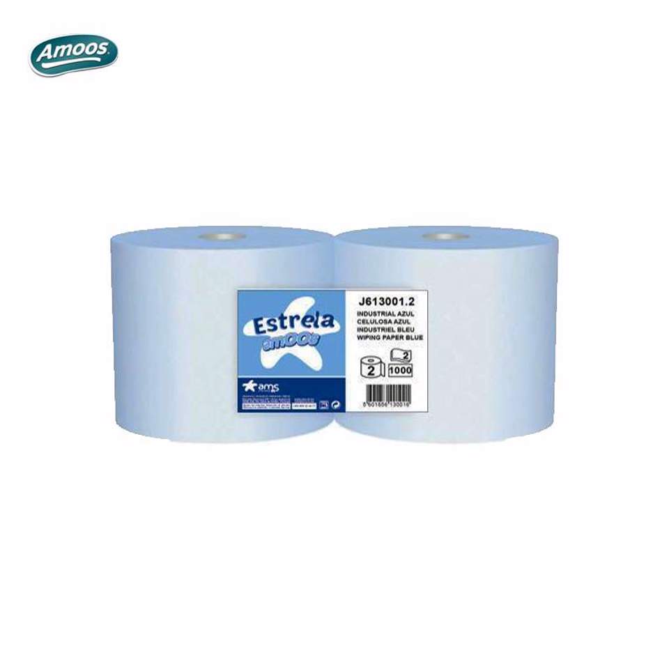 PACK 2 ROLOS - PAPEL INDUSTRIAL - AZUL