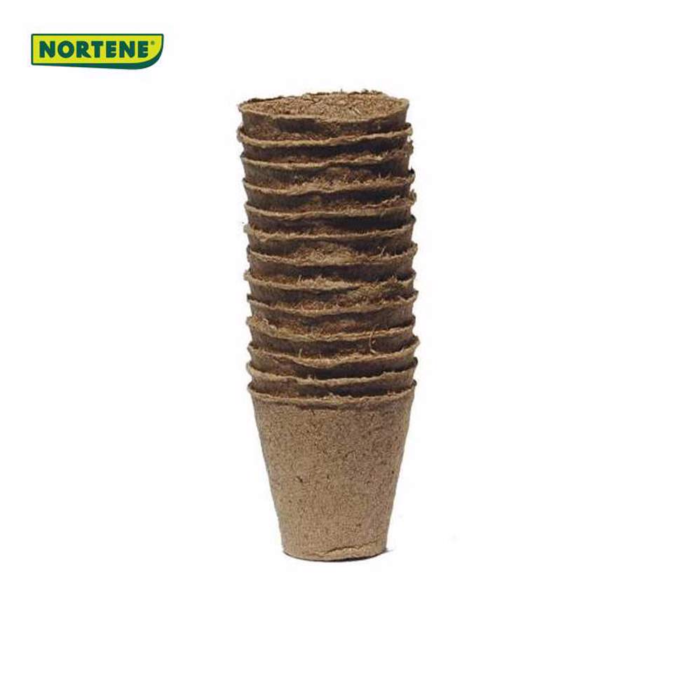 Vasos-redondos-de-cultura-100%-biodegradaveis---Nortene-Ø-6-MARRON