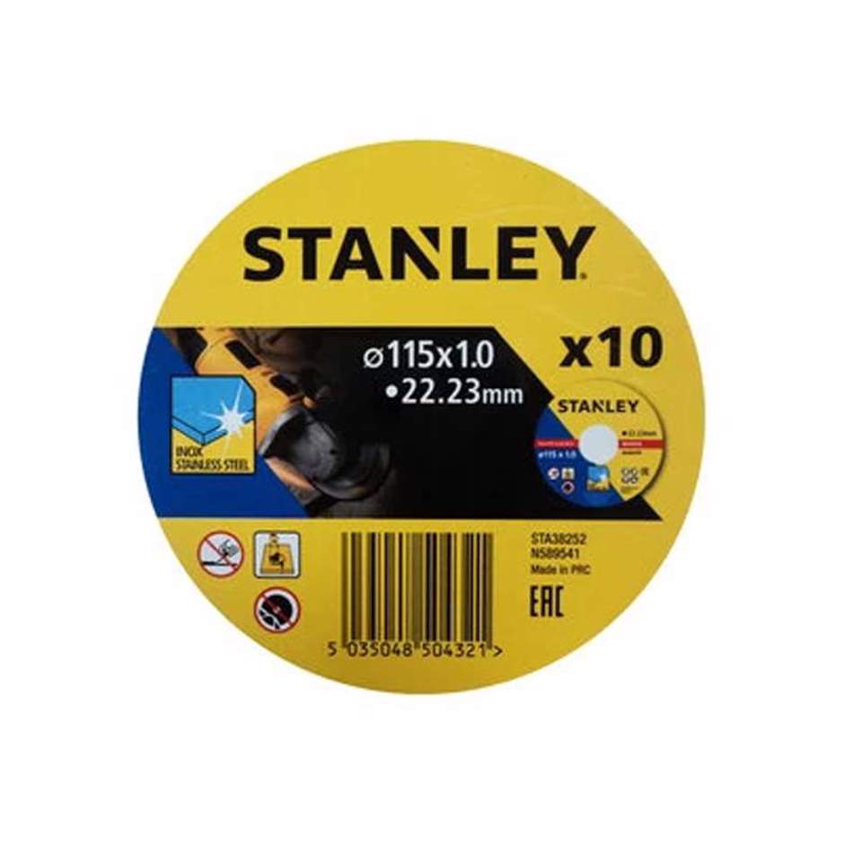 STANLEY DISCO CORTE ACO/INOX 115x1.1MM CONJ.10PCS STA38252-XJ