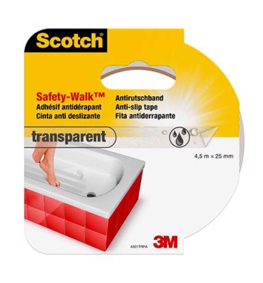 Fita scotch safety walk anti-deslizante transparente