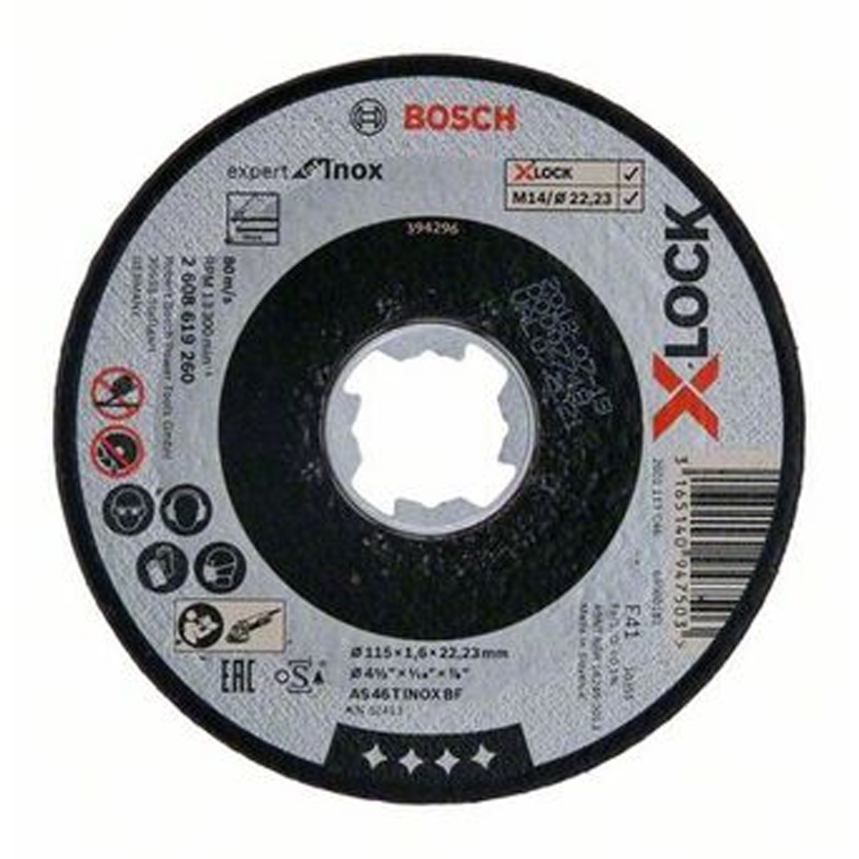 BOSCH-X-LOCK DISCO CORTE Inox 115x1,6mm
