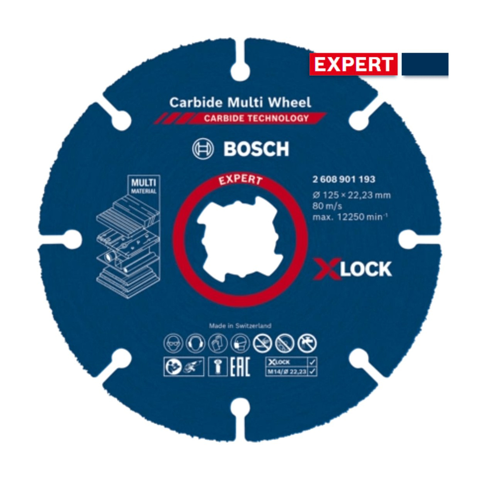 BOSCH-X-LOCK Disco Corte Multiwheel: 115x22,23mm